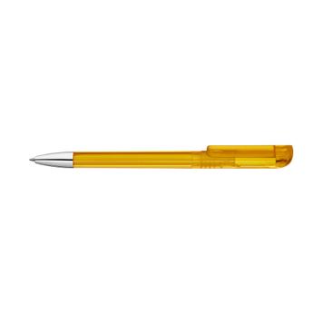 Hemijska olovka „UP“ sa transparentnim kucistem i hromiranim vrhom