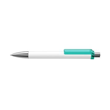 Hemijska olovka ,,Fashion,, crni ili beli obojeni klip