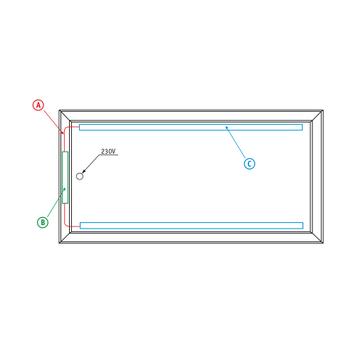Bannergear™ sistem „Betonska baza LED“, 1-strani