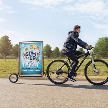 Reklamna prikolica za bicikle „Extra“