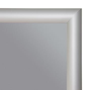 Vatrootporni klik ram, 25 mm profil,sa zaobljenim uglom, srebrno eloksiran