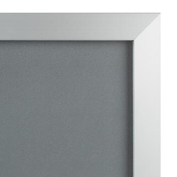 Klik ram "Straight", 32 mm profil, srebrno eloksiran, sa zaobljenim uglovima