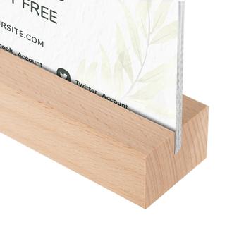 Drveni držač menija „Bukva" u  standardnim formatima papira
