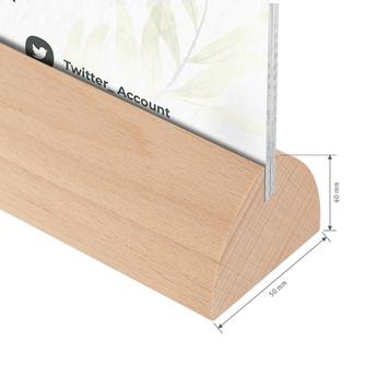 Drveni držač menija „Bukva" u  standardnim formatima papira